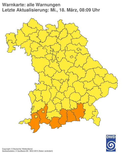 Aktuelle Wetterwarnungen für %region%