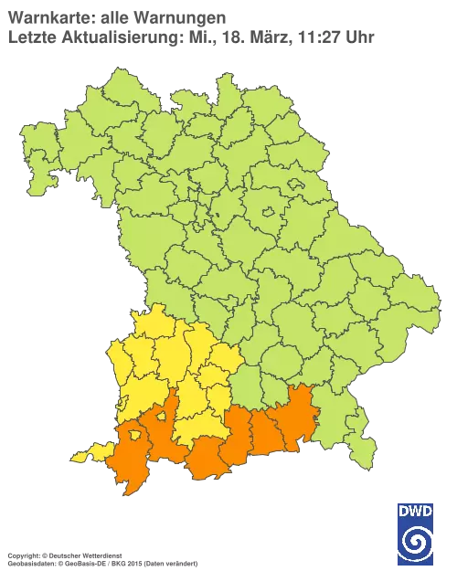 Aktuelle Wetterwarnungen für %region%