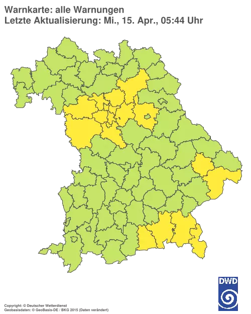 Aktuelle Wetterwarnungen für %region%