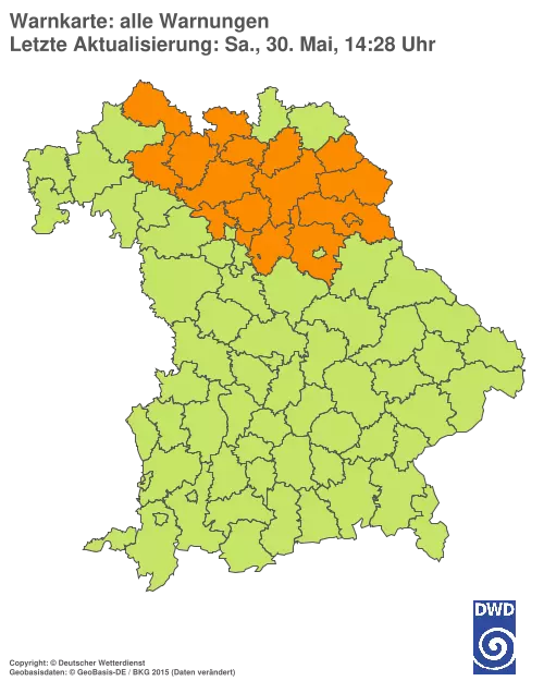 Aktuelle Wetterwarnungen für %region%