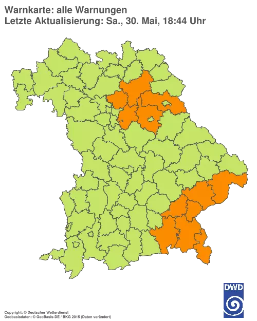 Aktuelle Wetterwarnungen für %region%
