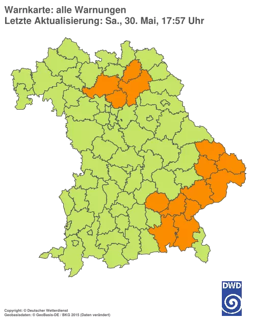 Aktuelle Wetterwarnungen für %region%