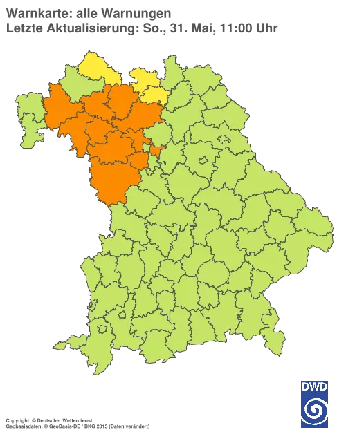 Aktuelle Wetterwarnungen für %region%