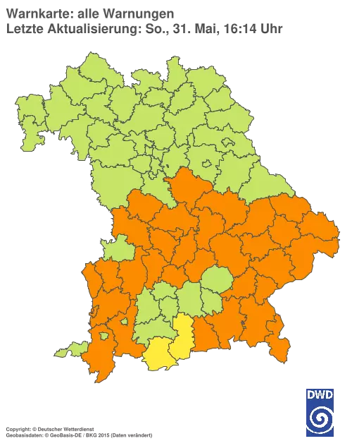 Aktuelle Wetterwarnungen für %region%