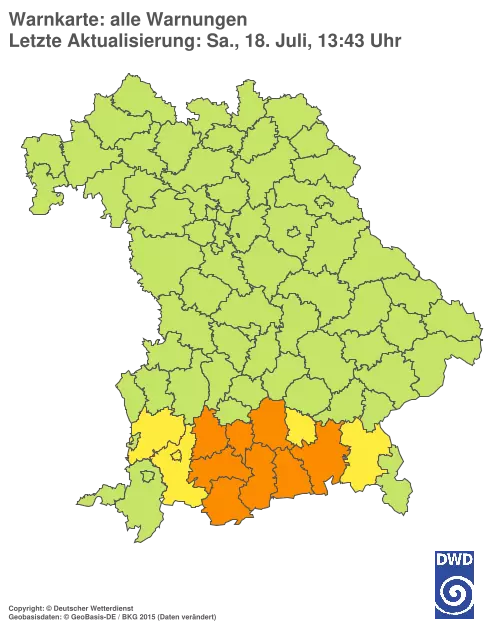 Aktuelle Wetterwarnungen für %region%