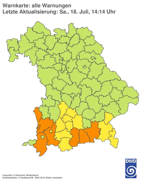Aktuelle Wetterwarnungen für %region%