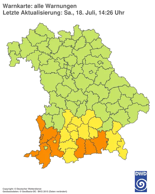 Aktuelle Wetterwarnungen für %region%