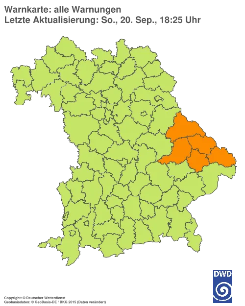 Aktuelle Wetterwarnungen für %region%